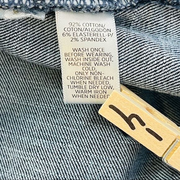 Ann Taylor Loft Modern Skinny Ankle Jeans Womens 0 25 Blue Frayed Hem Stretch - Picture 9 of 13